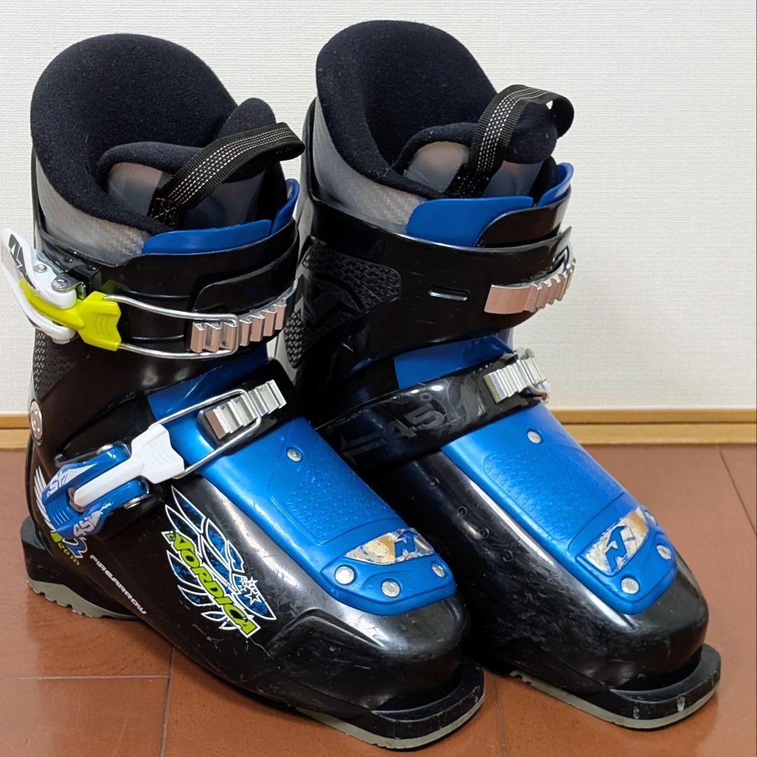 ​【ジュニア スキー4点セット】板117/靴21.5/ポール/ケース