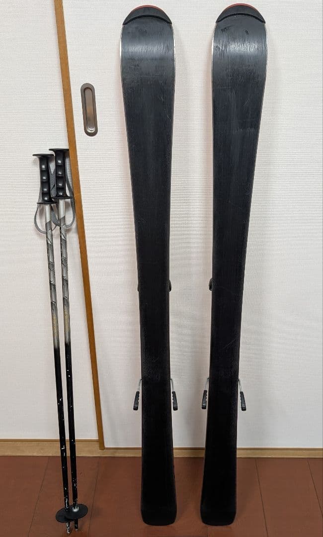 ​【ジュニア スキー4点セット】板117/靴21.5/ポール/ケース