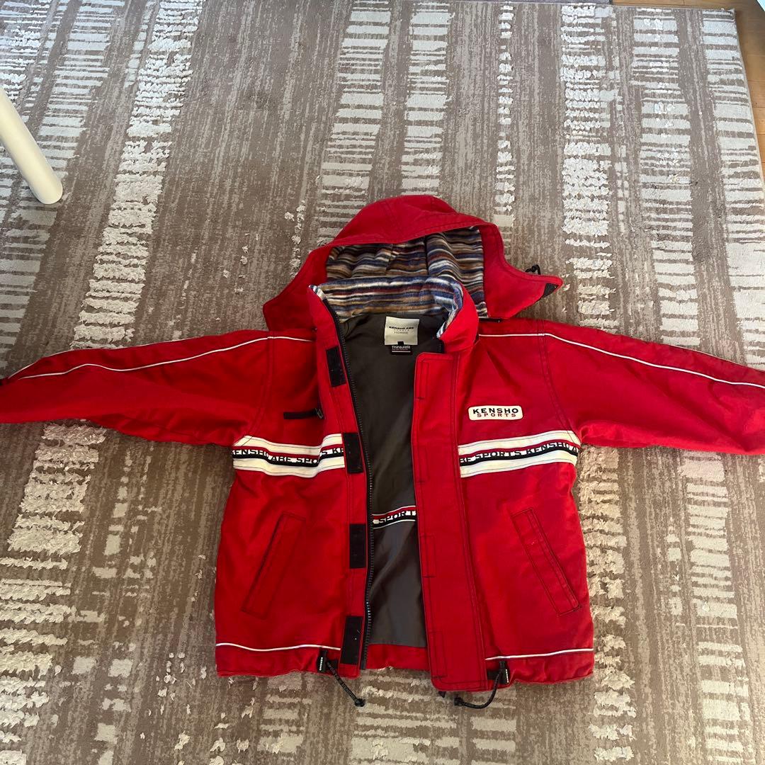 KENSHO ABE 赤 フード付き上下