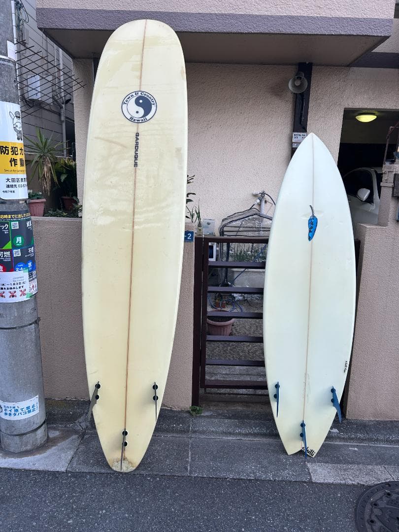 ロングボード サーフボード クリーム色 2枚セット