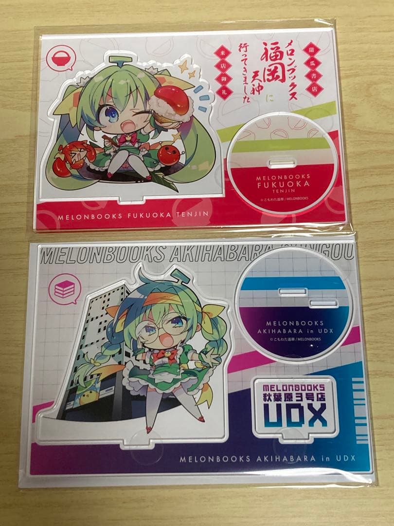 UDX明太子ご当地めろんちゃん アクキーアクスタカプセルトイ こもわた遥華