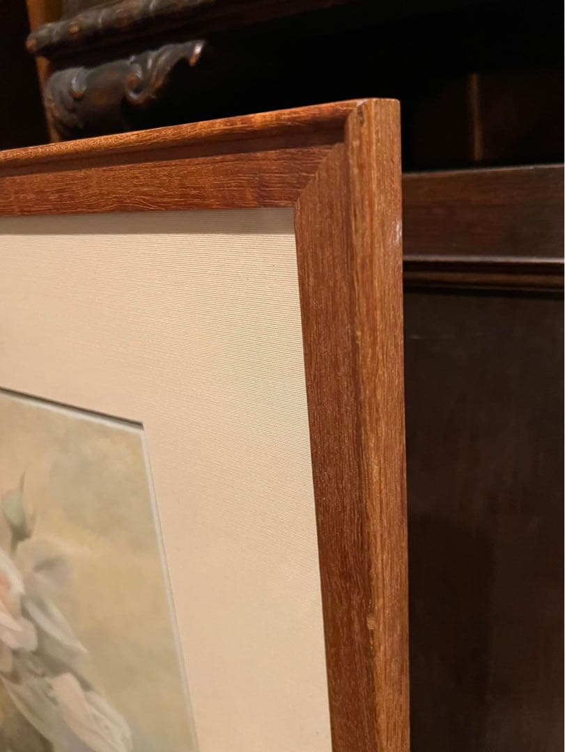 堂本元次 薔薇匂う リトグラフ アート インテリア 額縁