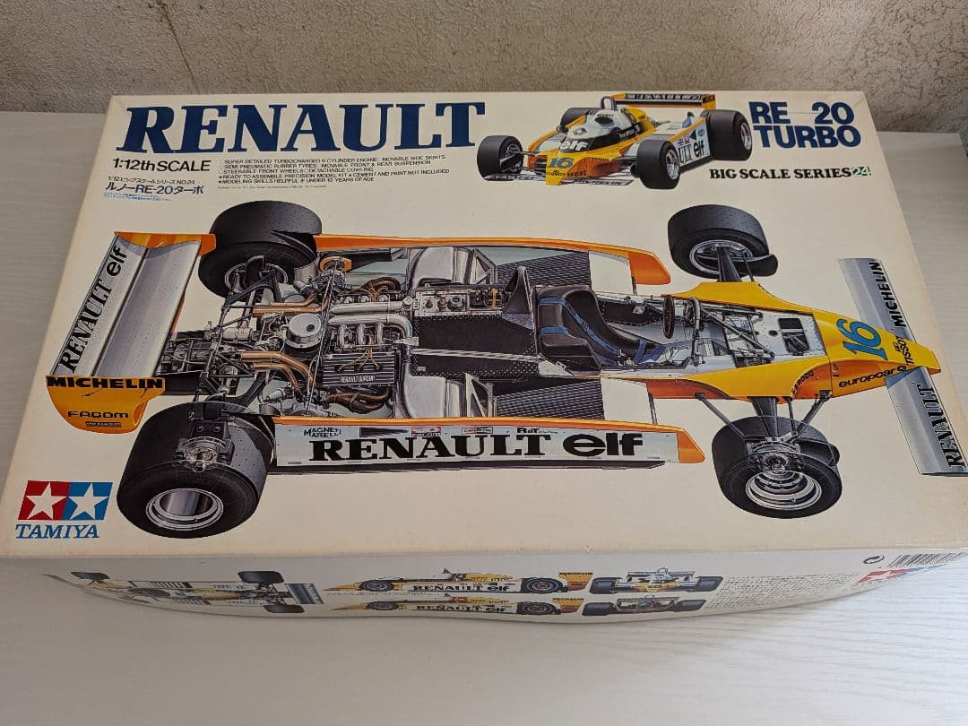 F1 タミヤ製 1/12ビッグスケール ルノーRENAULT RE-20 ターボ