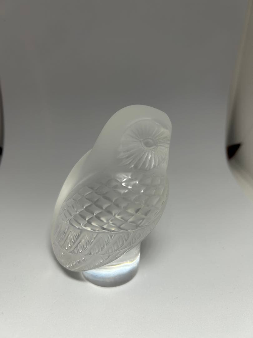 ラリック フクロウ ペーパーウェイト シュエット クリスタル LALIQUE