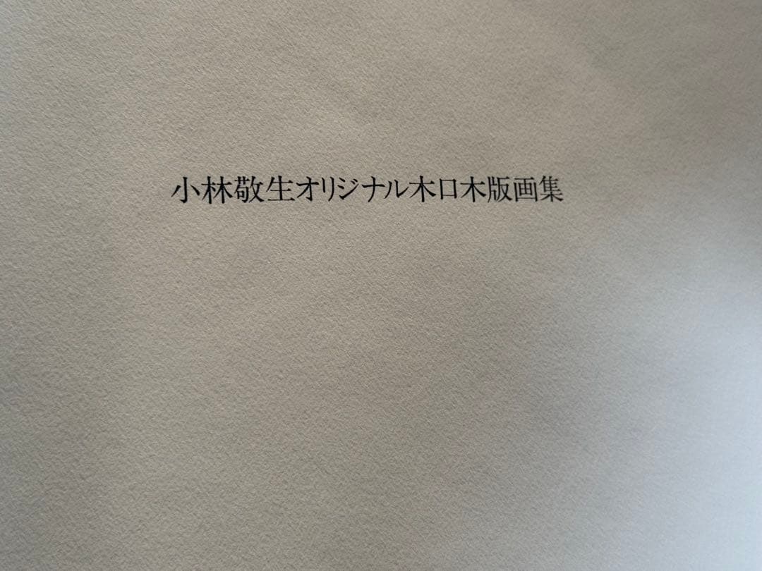 小林敬生作　静止した刻　オリジナル木口木版画集　サイン番号入　送料込み1222