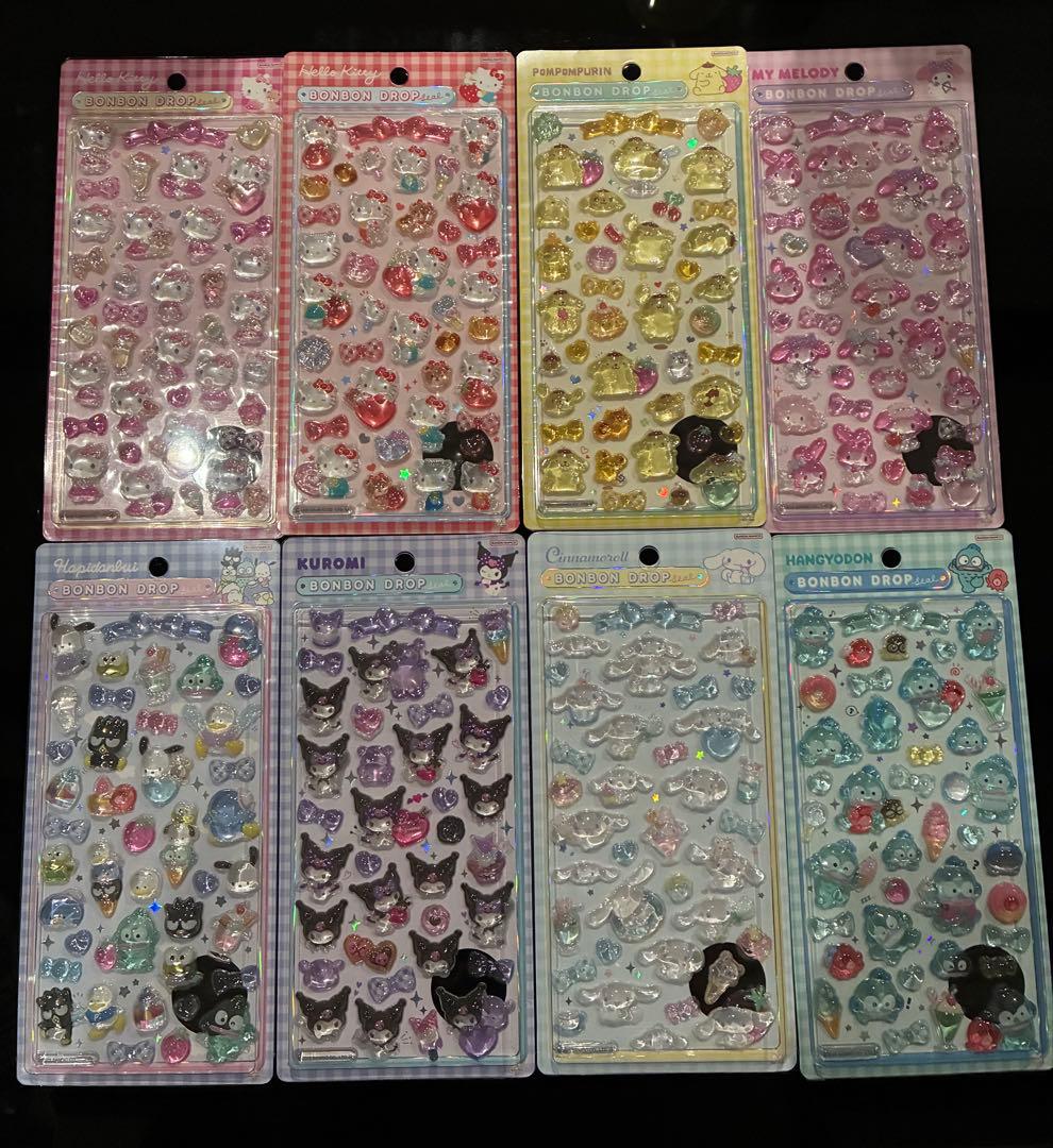 正規品 ボンボンドロップシール サンリオ　2段 8種セット