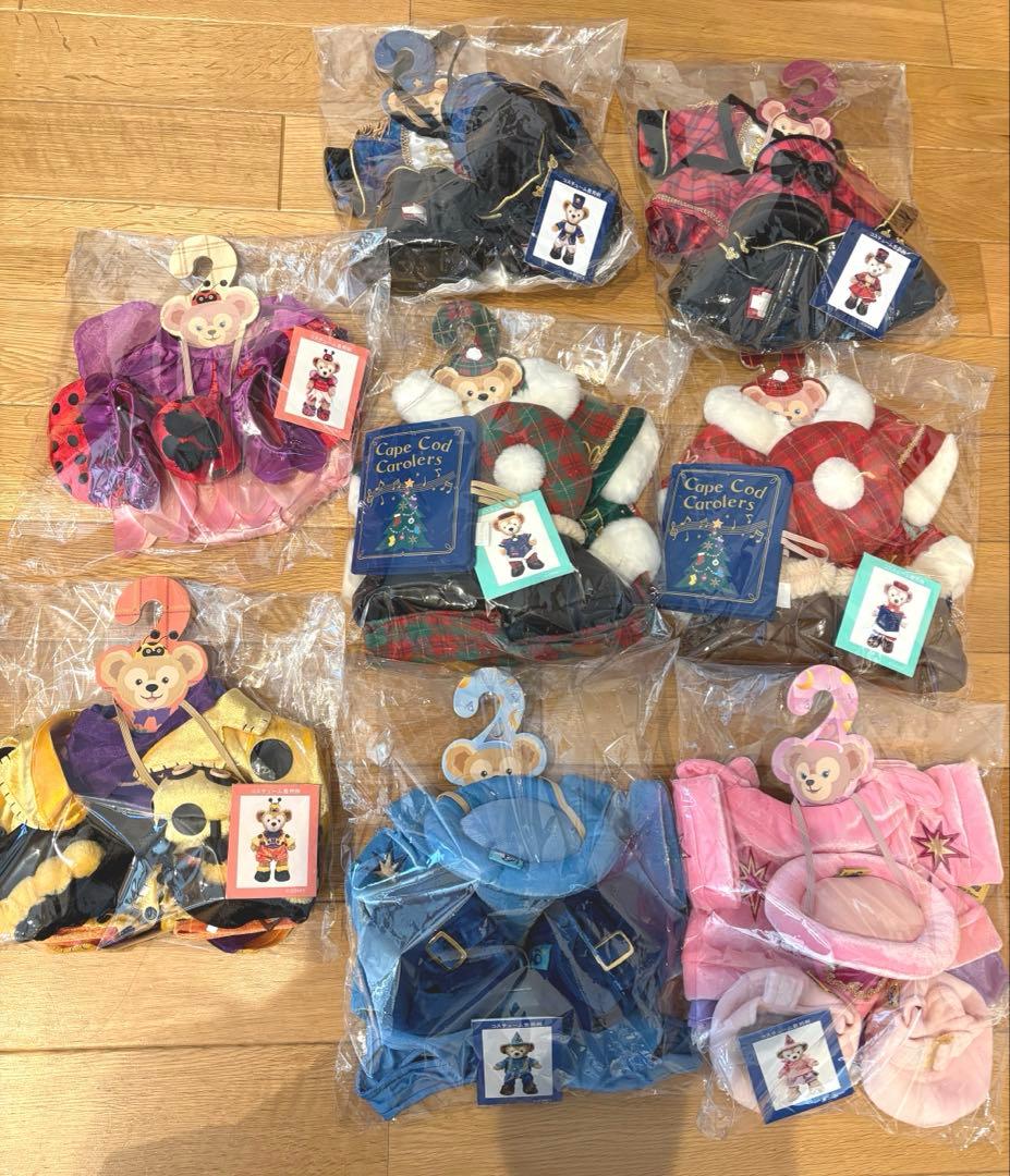 ダッフィー シェリーメイ コスチューム おまとめ ぬいぐるみ 衣装 着せ替え