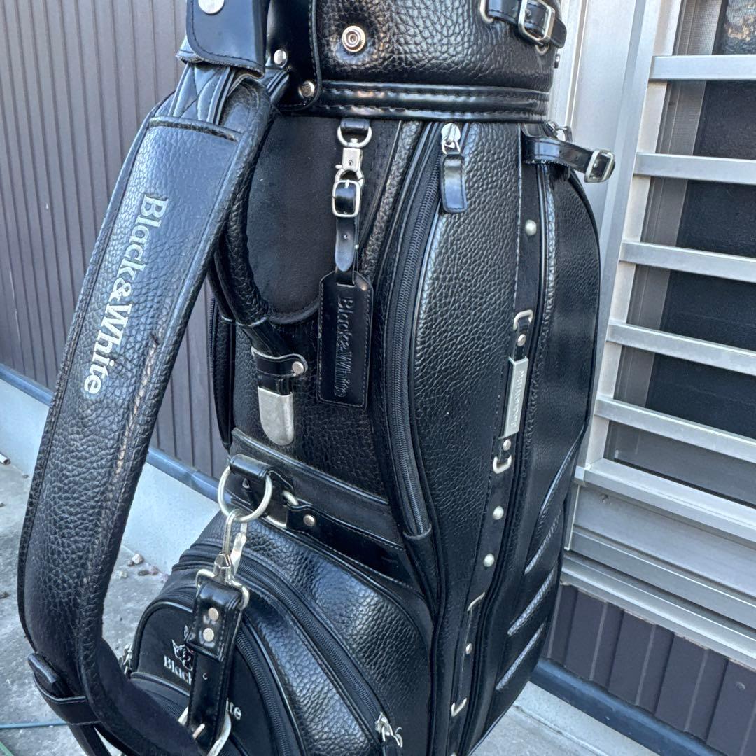 Black&White ゴルフキャディバッグ