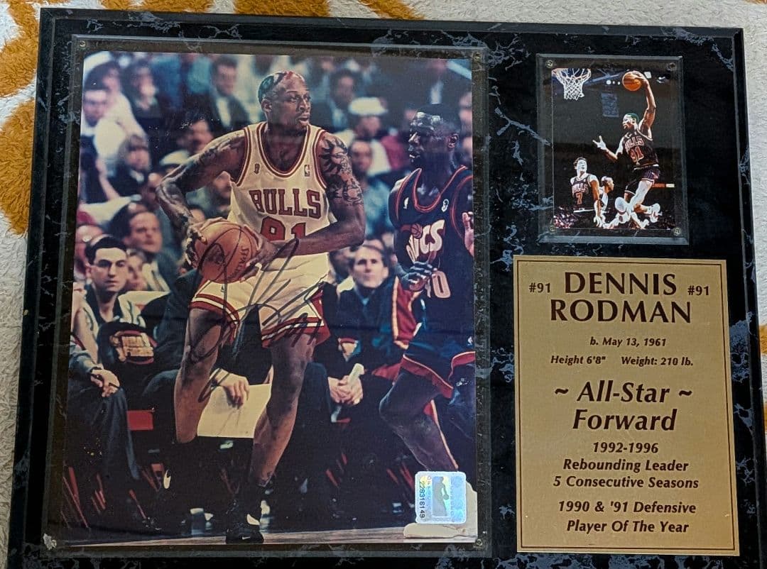 【レア】デニス・ロッドマン オールスター 記念サイン入