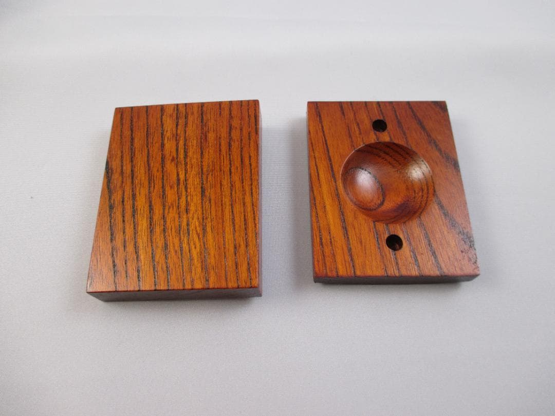 欅香合　土居 義峰作　招善寺　本堂修復　内陣欅柱　制作　茶道具/香合/妙心寺