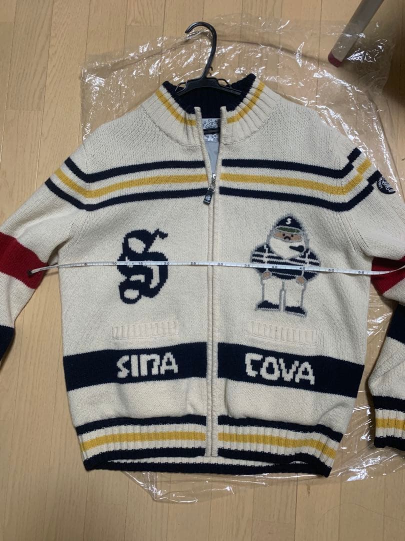 SINA COVA ストライプニットセータージャンパー L