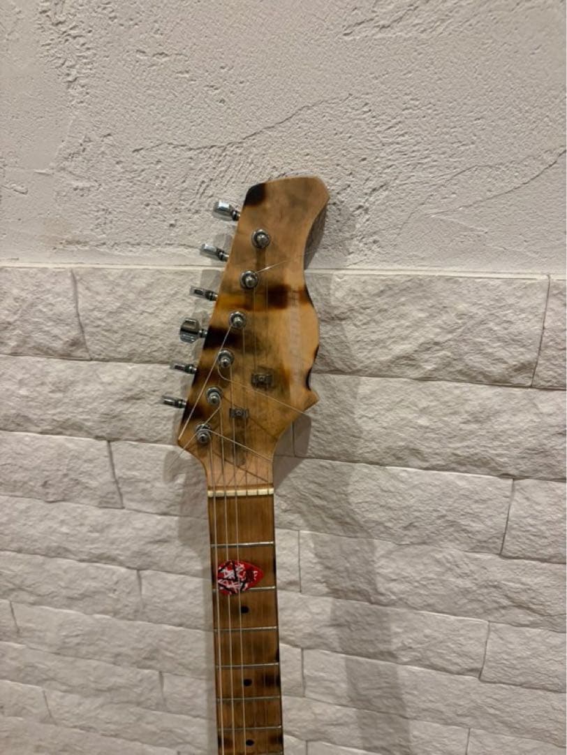 EVH Black and White Stripe 自作ギターレリックカスタム