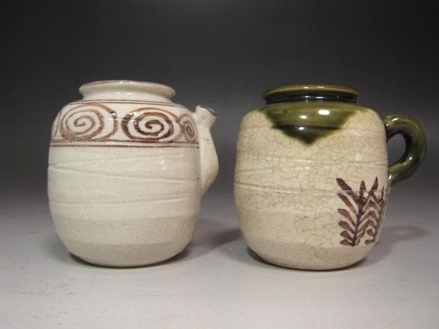 ☆　不老園　四滴茶入　牙蓋☆y565