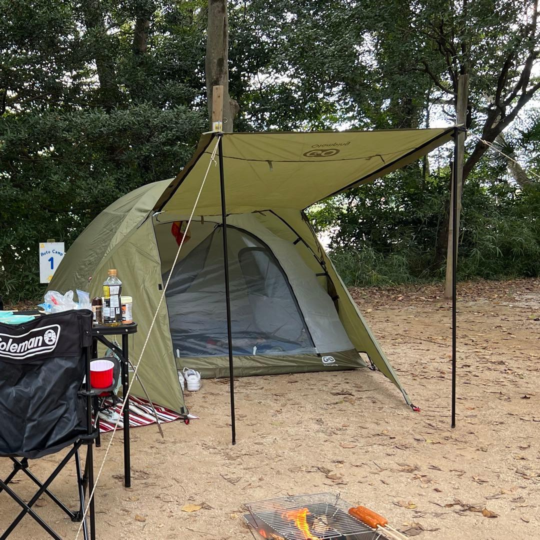 GO Glamping キャンプ　テント　2-4人用　コンパクト