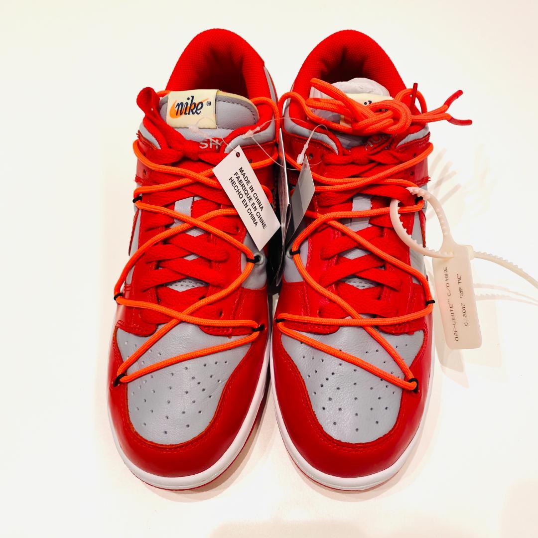 新品 OFF-WHITE×NIKE DUNK LOW LTHR OW 26cm