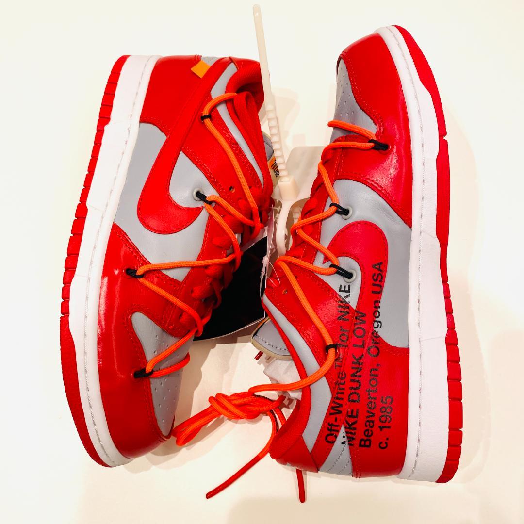 新品 OFF-WHITE×NIKE DUNK LOW LTHR OW 26cm
