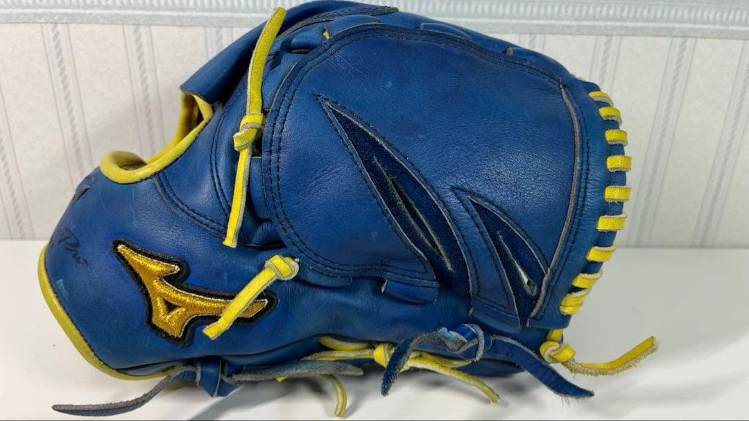 Mizuno ミズノ 投手用グローブ 軟式グローブ 青