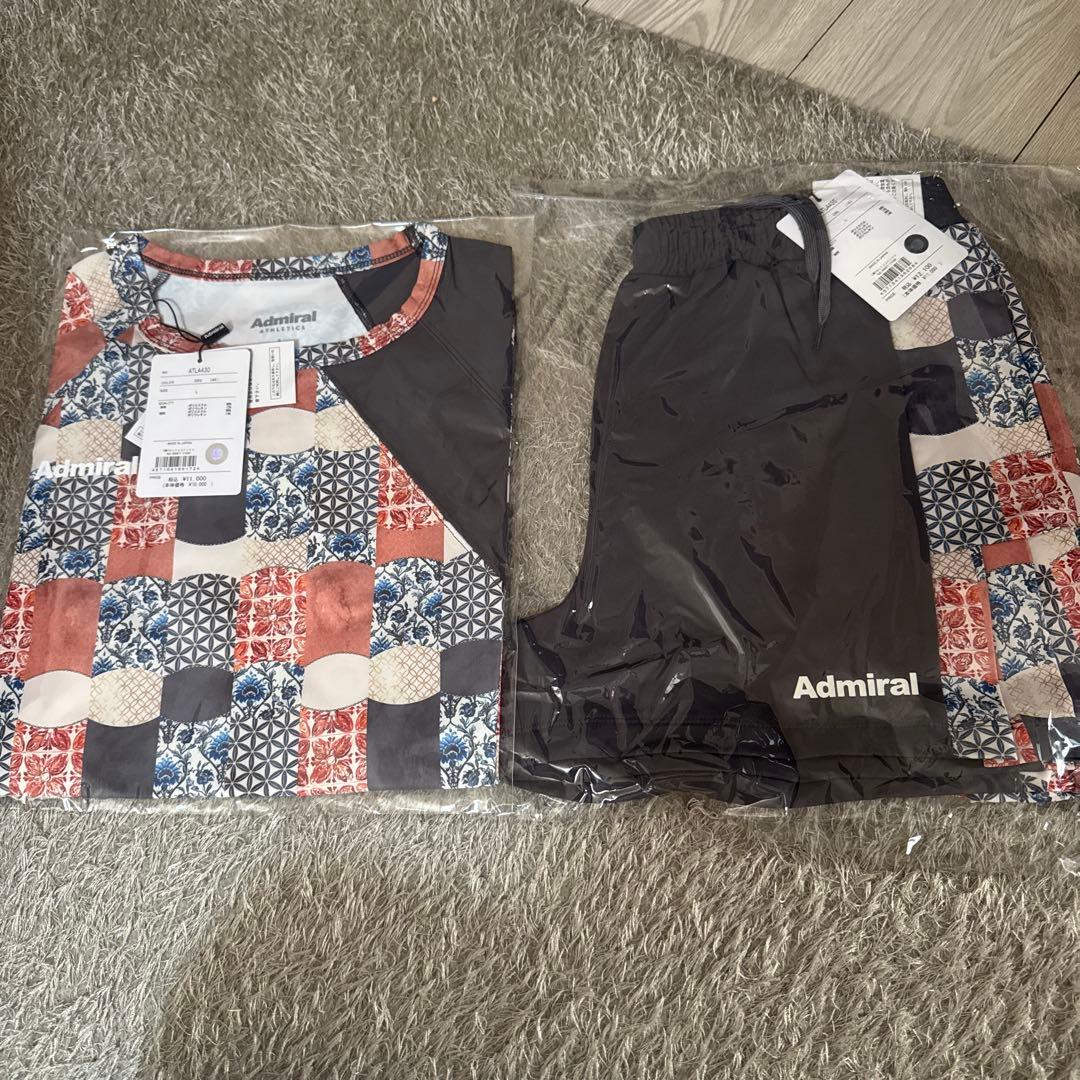 新品未開封 Admiral パターンTシャツとショートパンツセット　Lサイズ