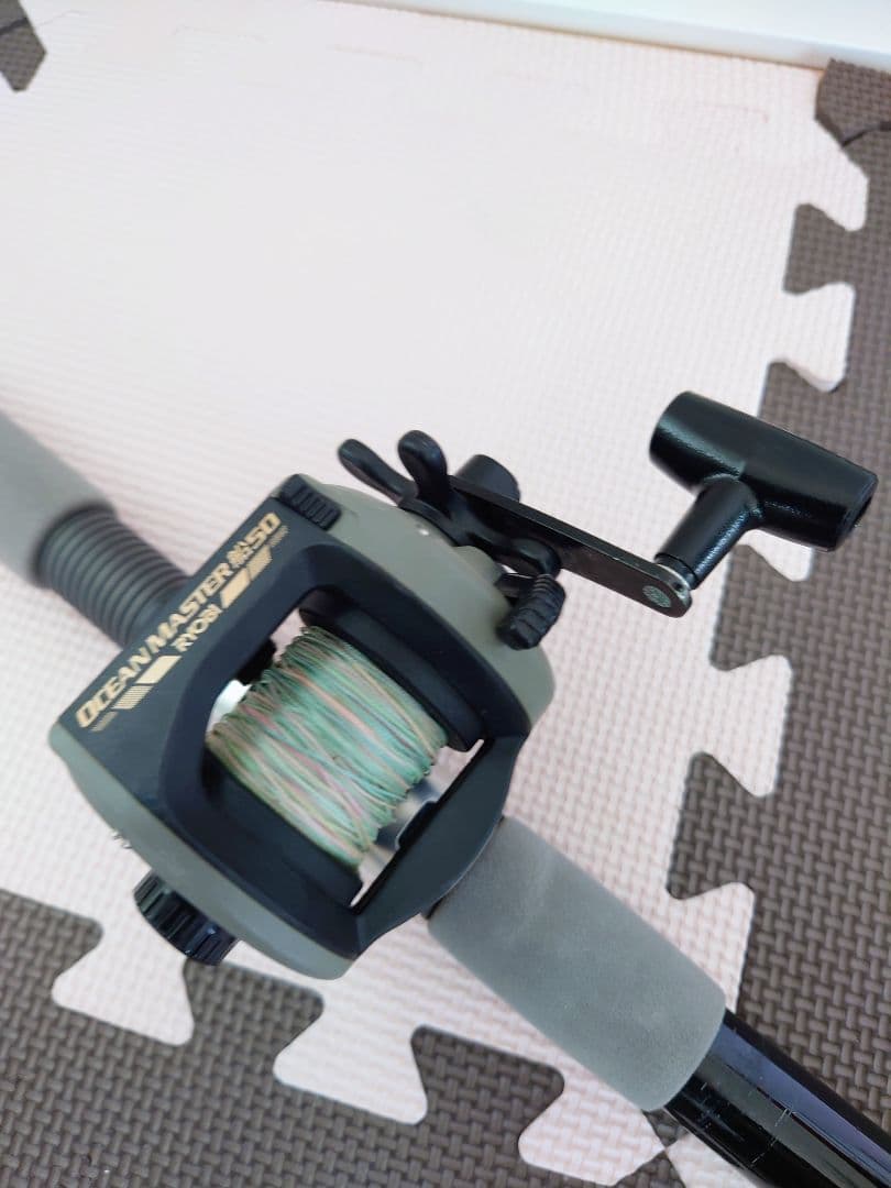 船　ロッド 2本(中通し舟竿)　リール2個　セミハードケース