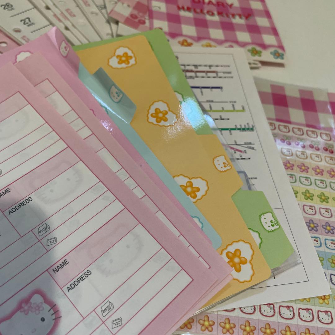 【正規品】当時品 1999年 平成 サンリオ ハローキティ 本革手帳