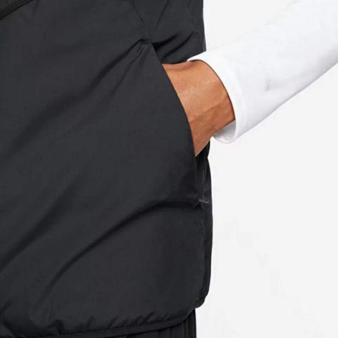 ナイキ　サーマフィット　レペル　メンズ　ランニングベスト　中綿　XL 黒 防寒