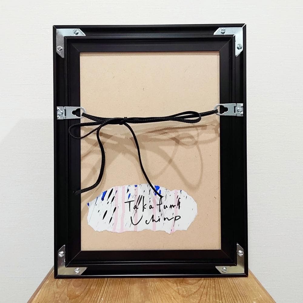 内野隆文　抽象画　アクリル画　サムホール　絵画　現代アート　美術作品　真作