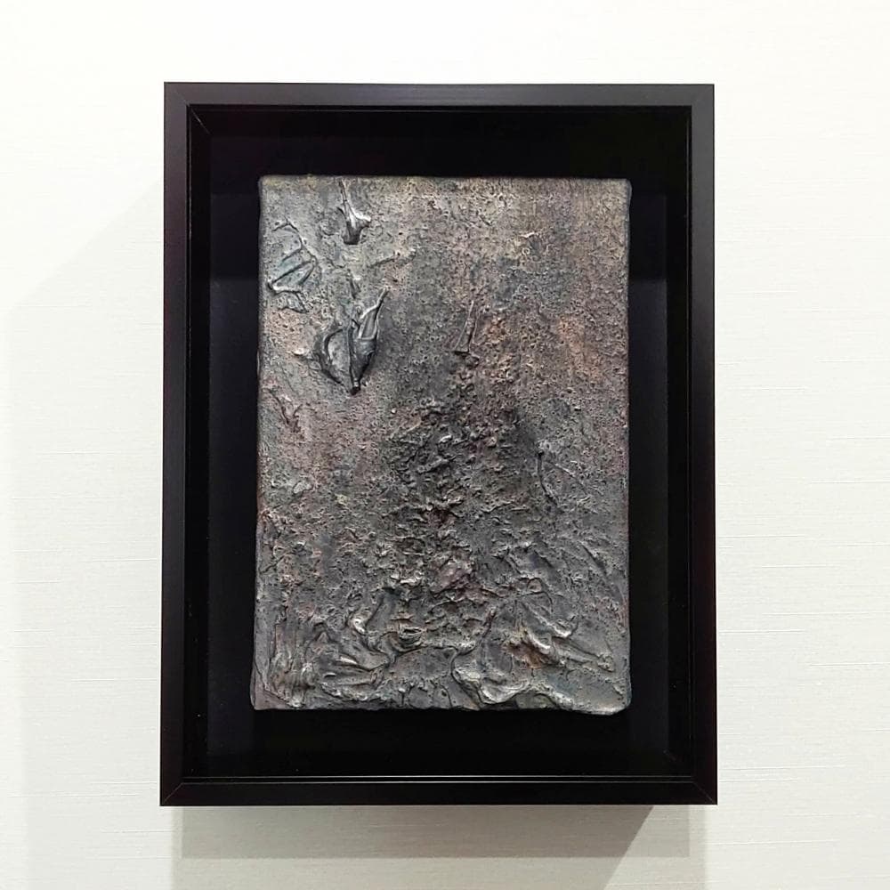 内野隆文　抽象画　アクリル画　サムホール　絵画　現代アート　美術作品　真作