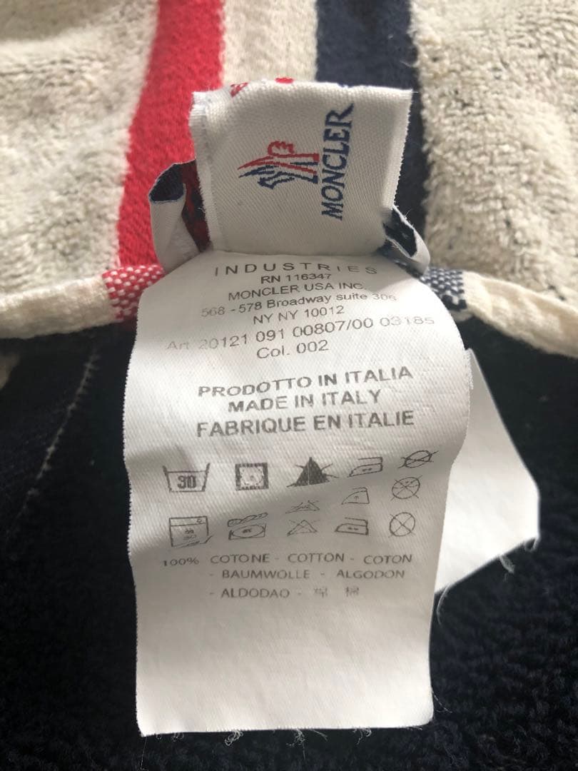 超希少　MONCLER 超大型ブランケット　掛け布団　タオル　非売品　イタリア産