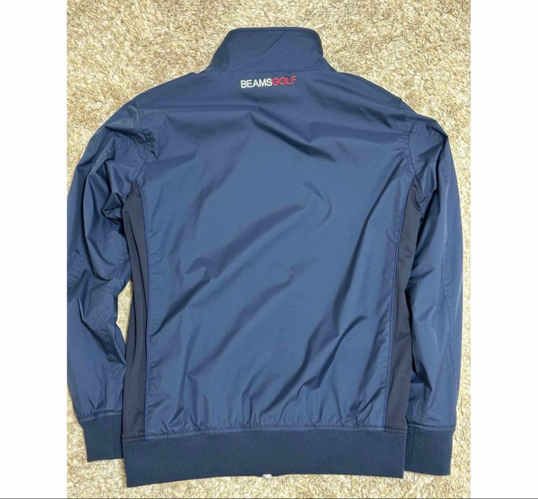 BEAMS GOLF メンズ ゴルフ ブルゾン ベスト S ネイビー