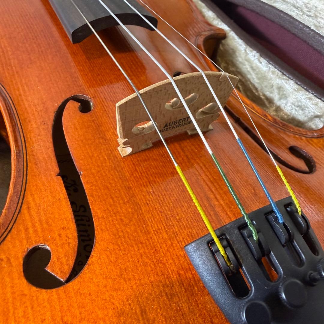 【極美品】K. SHIMORA NO.80 4/4 バイオリン ドイツ製 新品弓