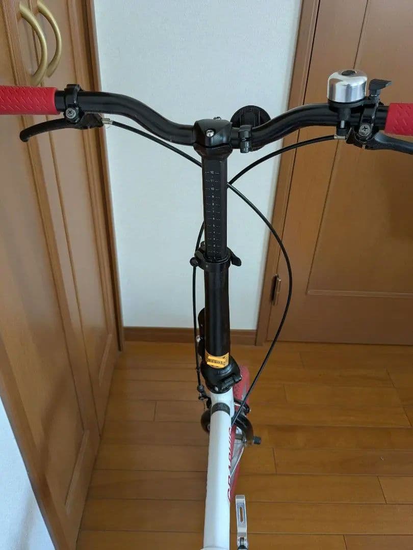 GRAPHIS 折り畳み自転車 ホワイト/レッド