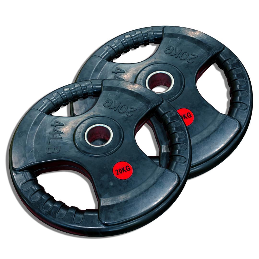 3割引　3グリップラバープレート　２０㎏４枚