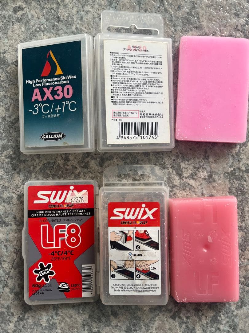 スキー、スノーボード　ワックスセット