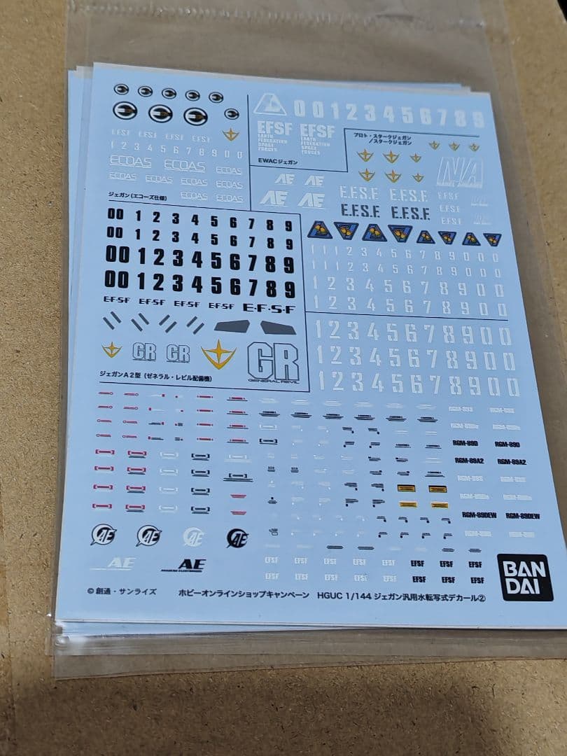 3個セット ガンプラ HG スタークジェガン（ＣＣＡ-ＭＳＶ Ｖｅｒ．）水転付き