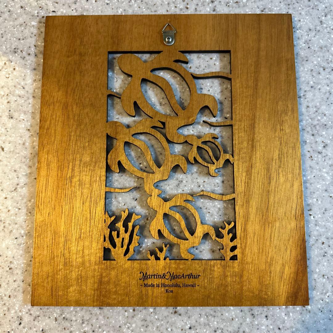 Martin & MacArthur ウミガメの木製アート