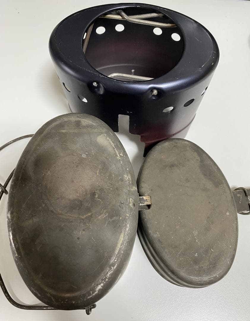 ステンレス製スウェーデン軍用飯盒フルセット