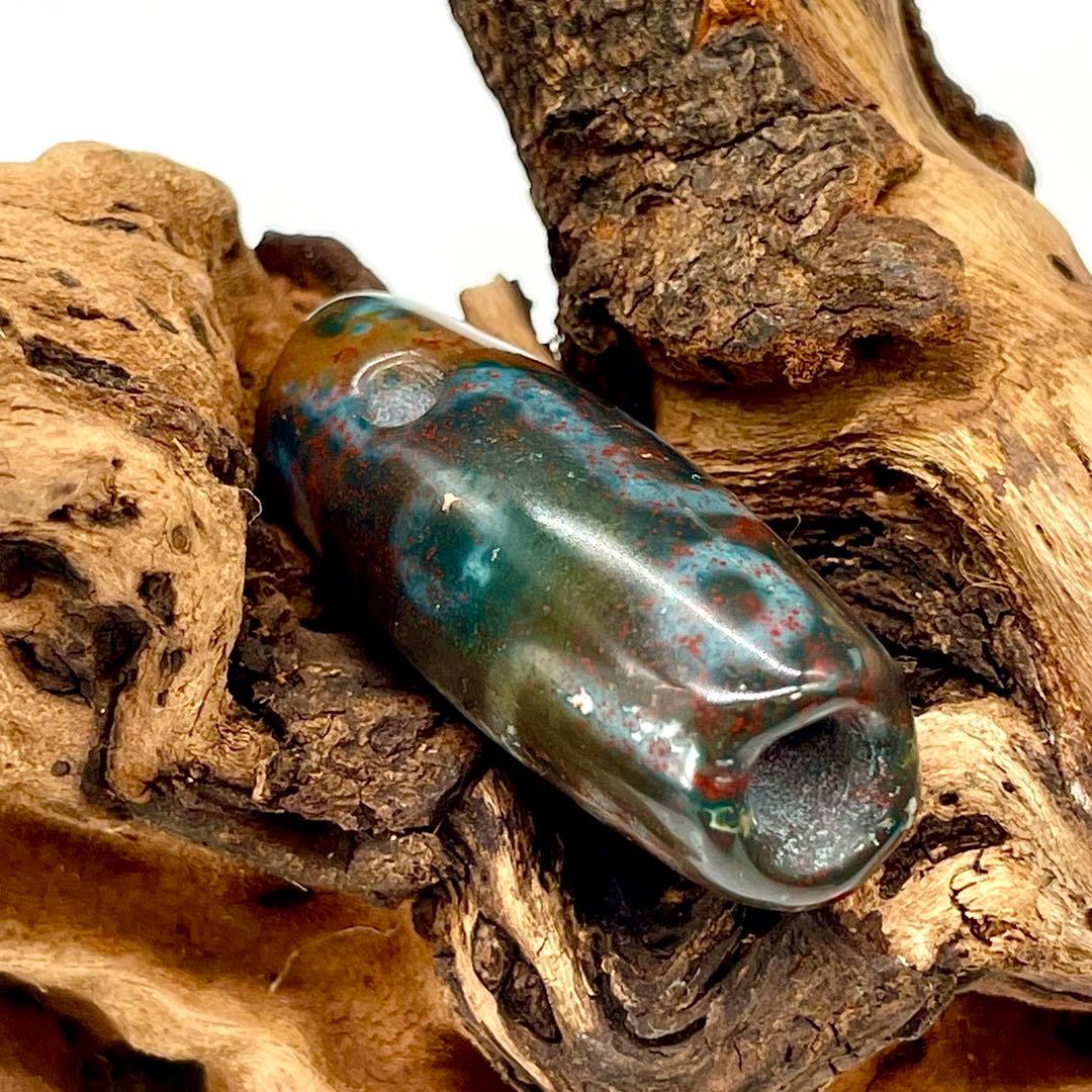 専用 九眼天珠 s744 本物 古代チベット護符 天眼石 老天珠 ジービーズ