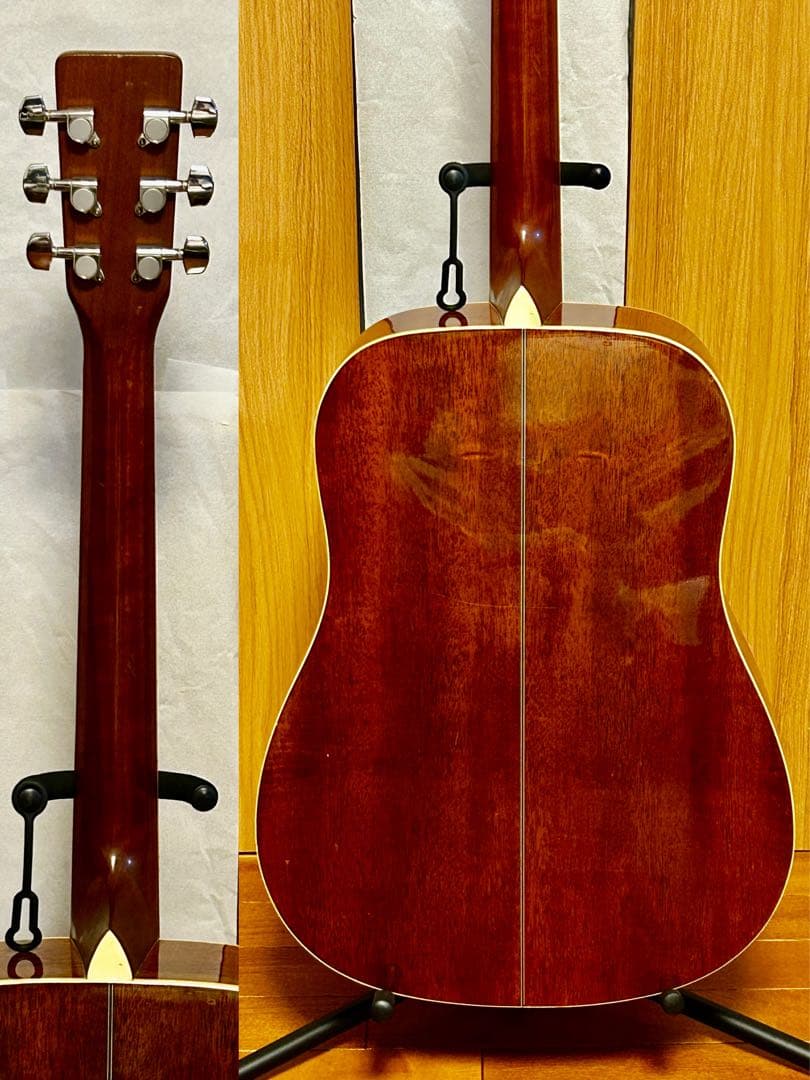 すぐ使えるヴィンテージ Morris MD-301N トップ単板 ハードケース付