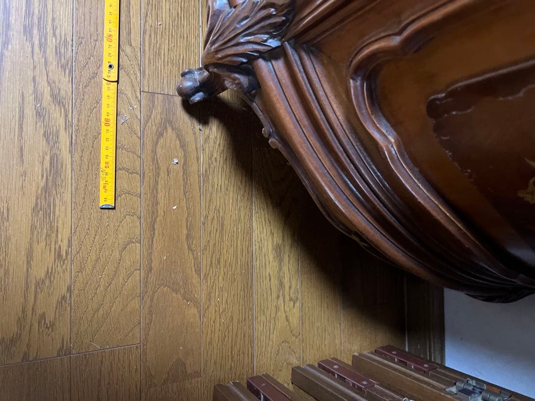 アンティーク木製家具　キャビネット 鍵付き