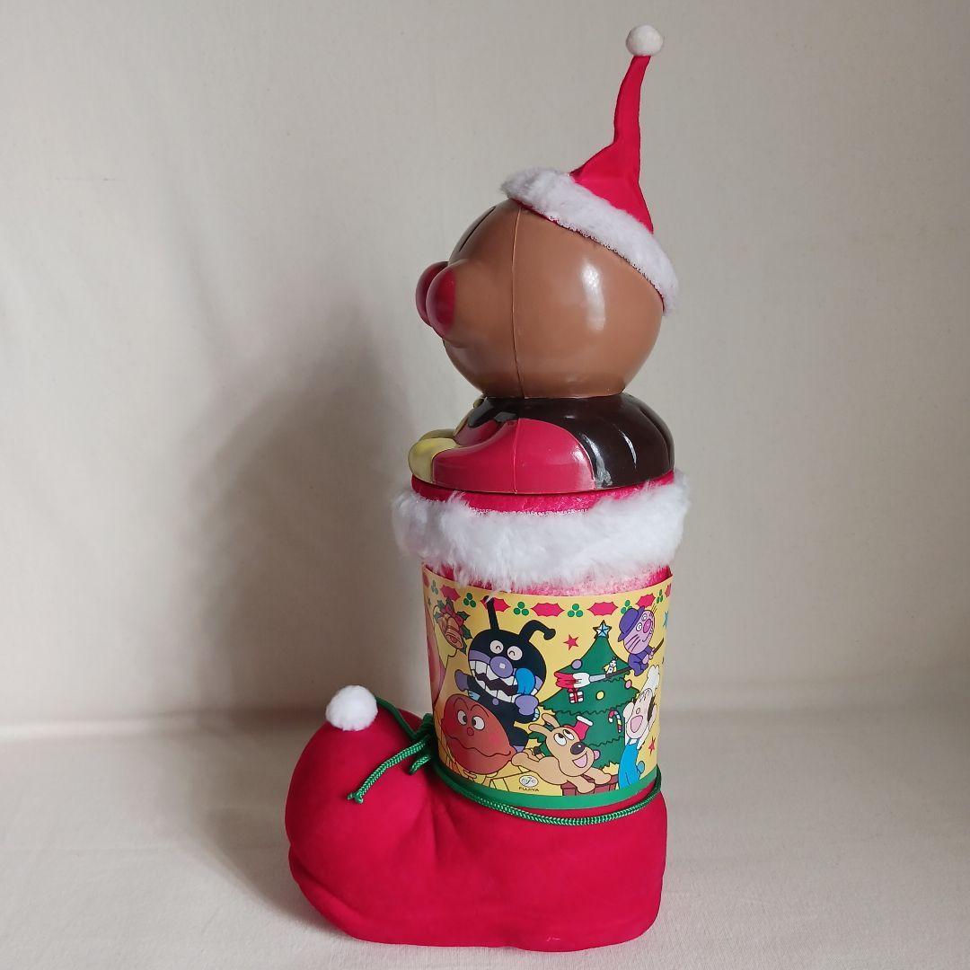 商*い様 不二家　アンパンマン　クリスマス ブーツ　壁掛け袋付き　レトロ