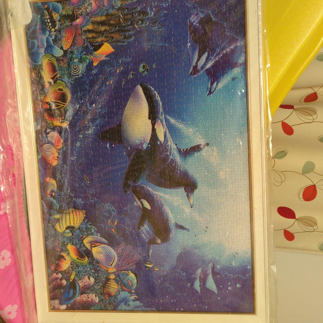 シャチと海の生物のジグソーパズル