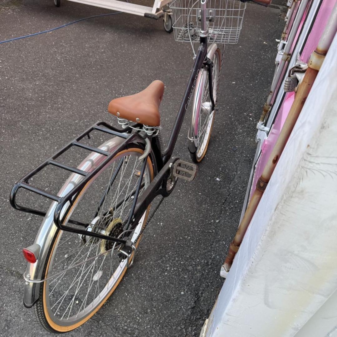 Celsteno シティサイクル 27インチ ブラック LEDオートライト