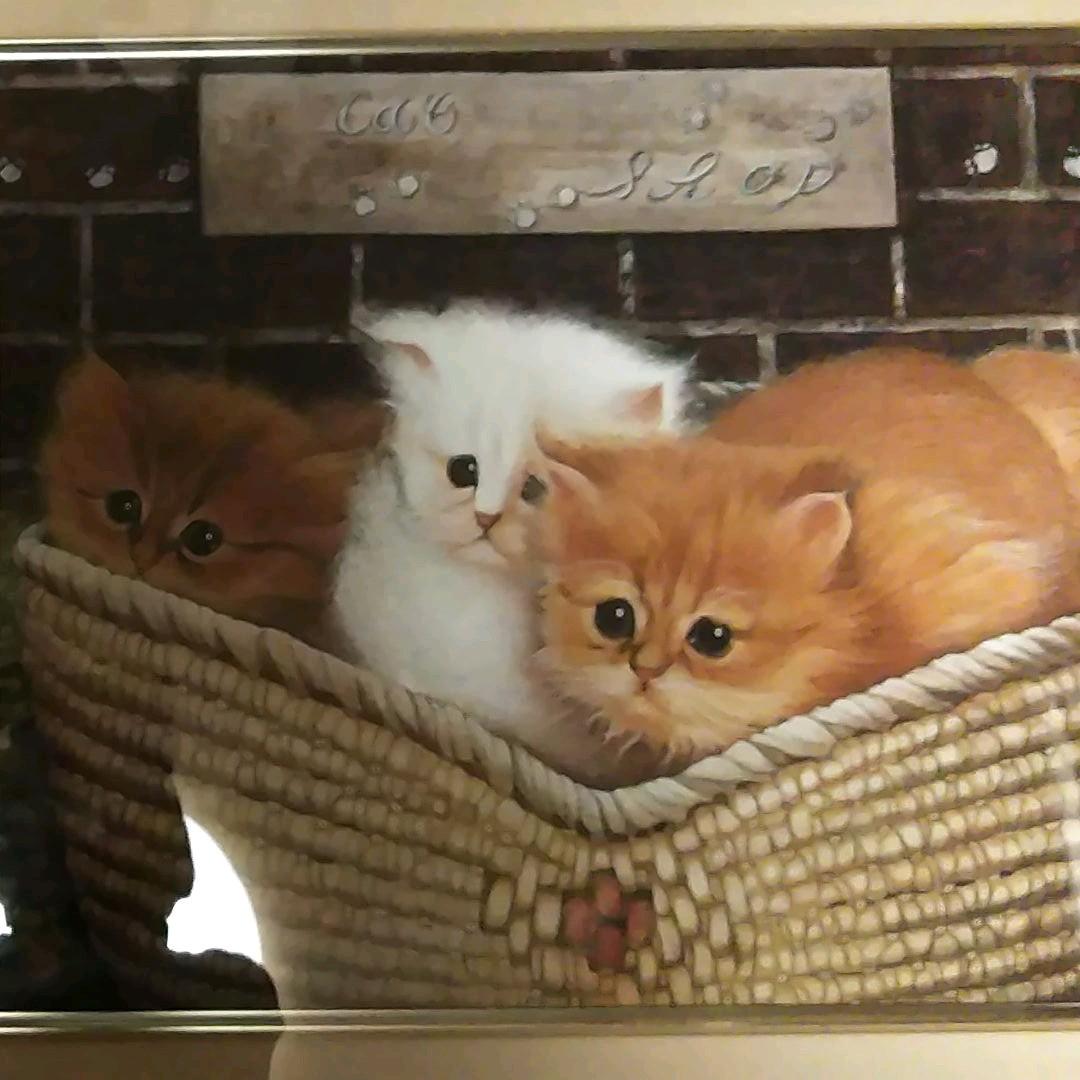 日本画(31)　子猫