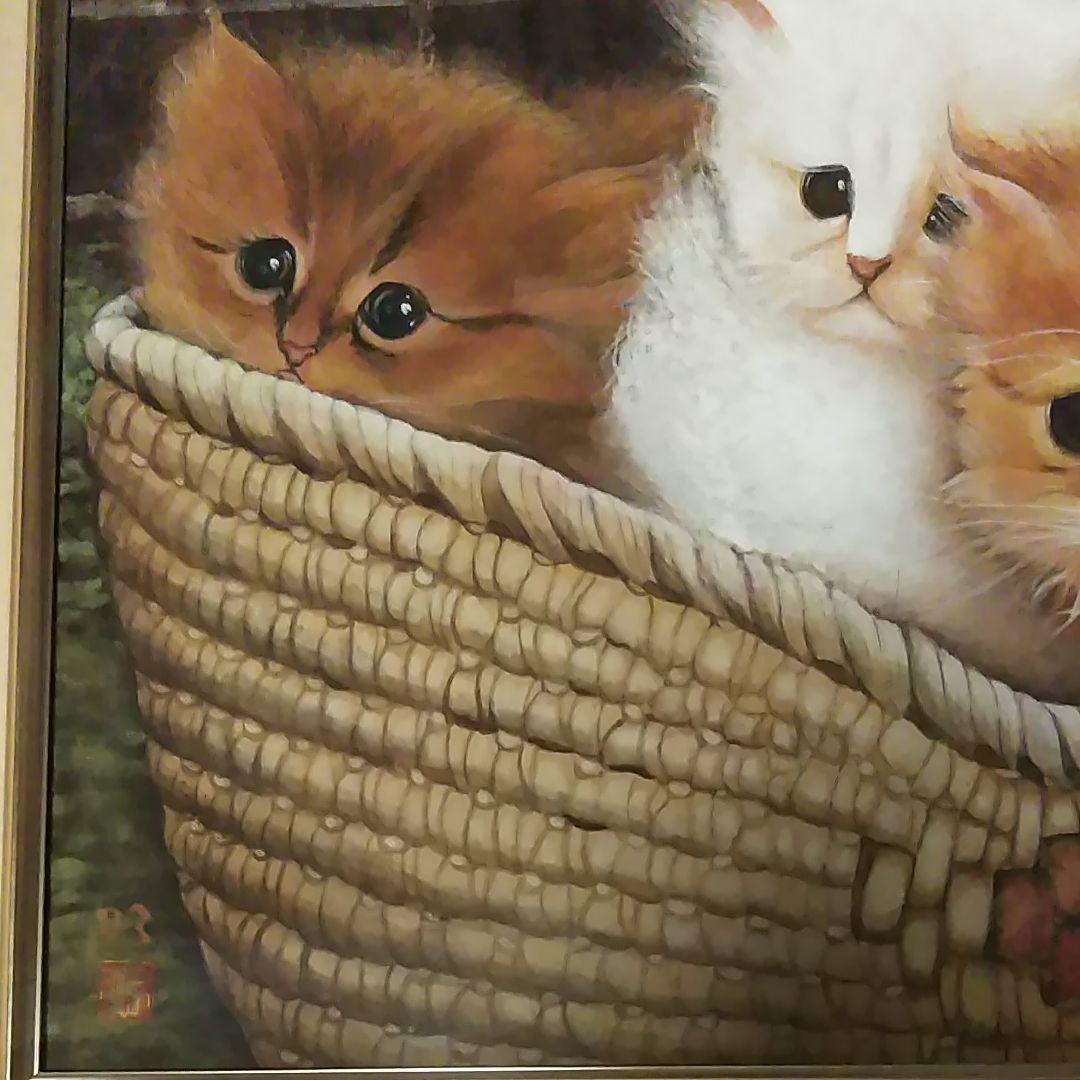 日本画(31)　子猫