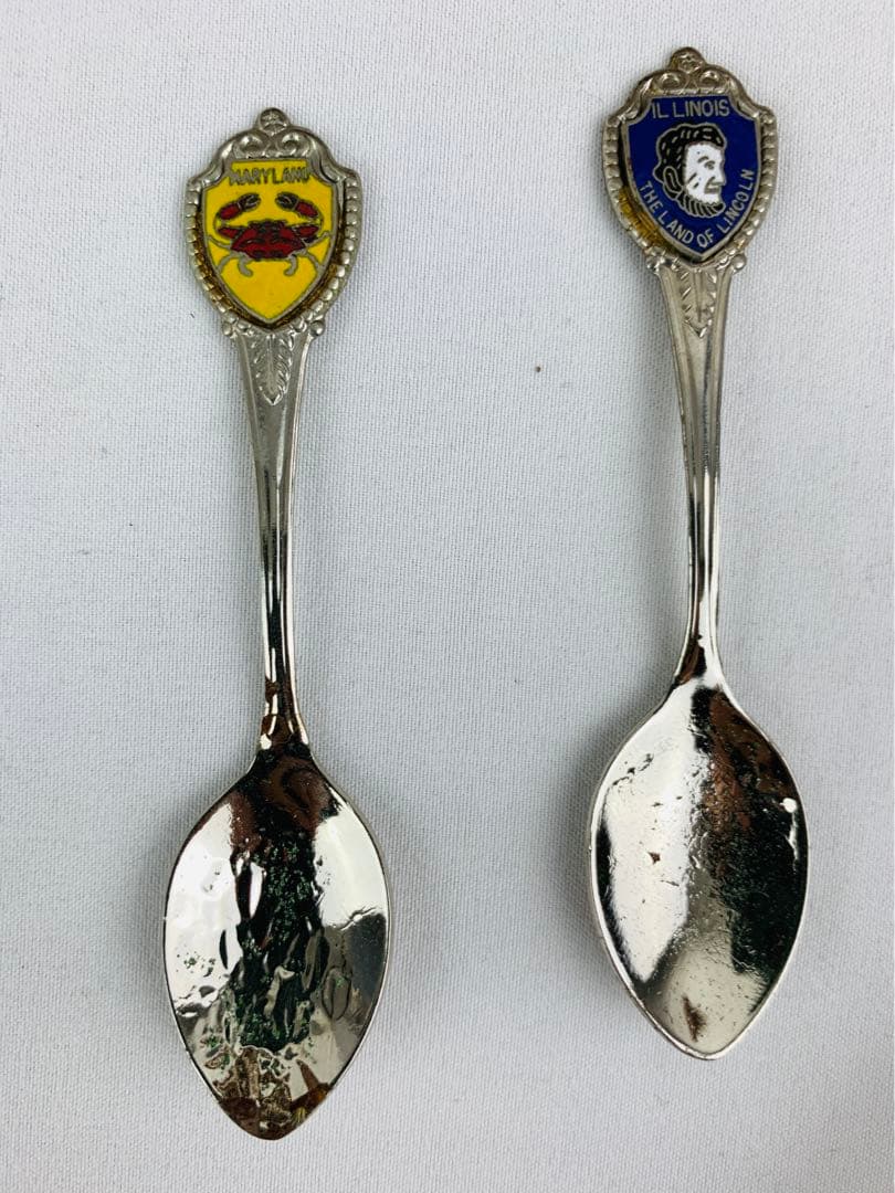 USA型　木製スプーンラック　アメリカ州　スーベニアスプーンラック　セット