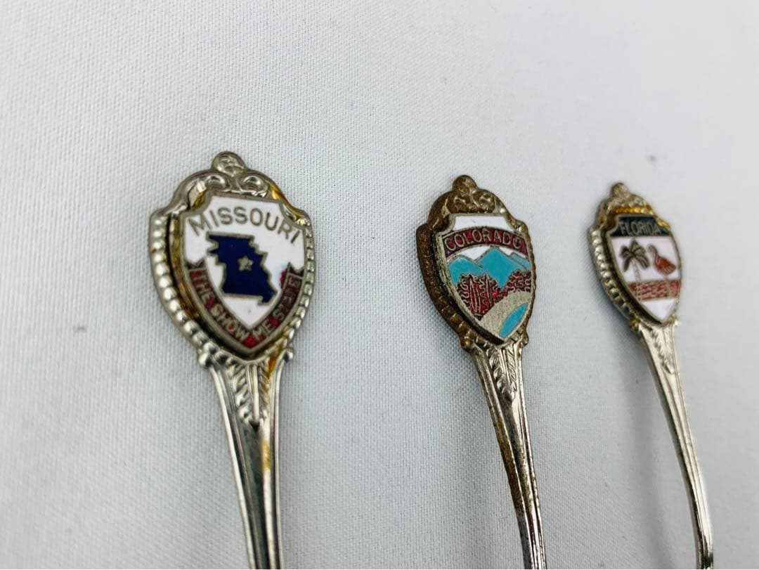 USA型　木製スプーンラック　アメリカ州　スーベニアスプーンラック　セット