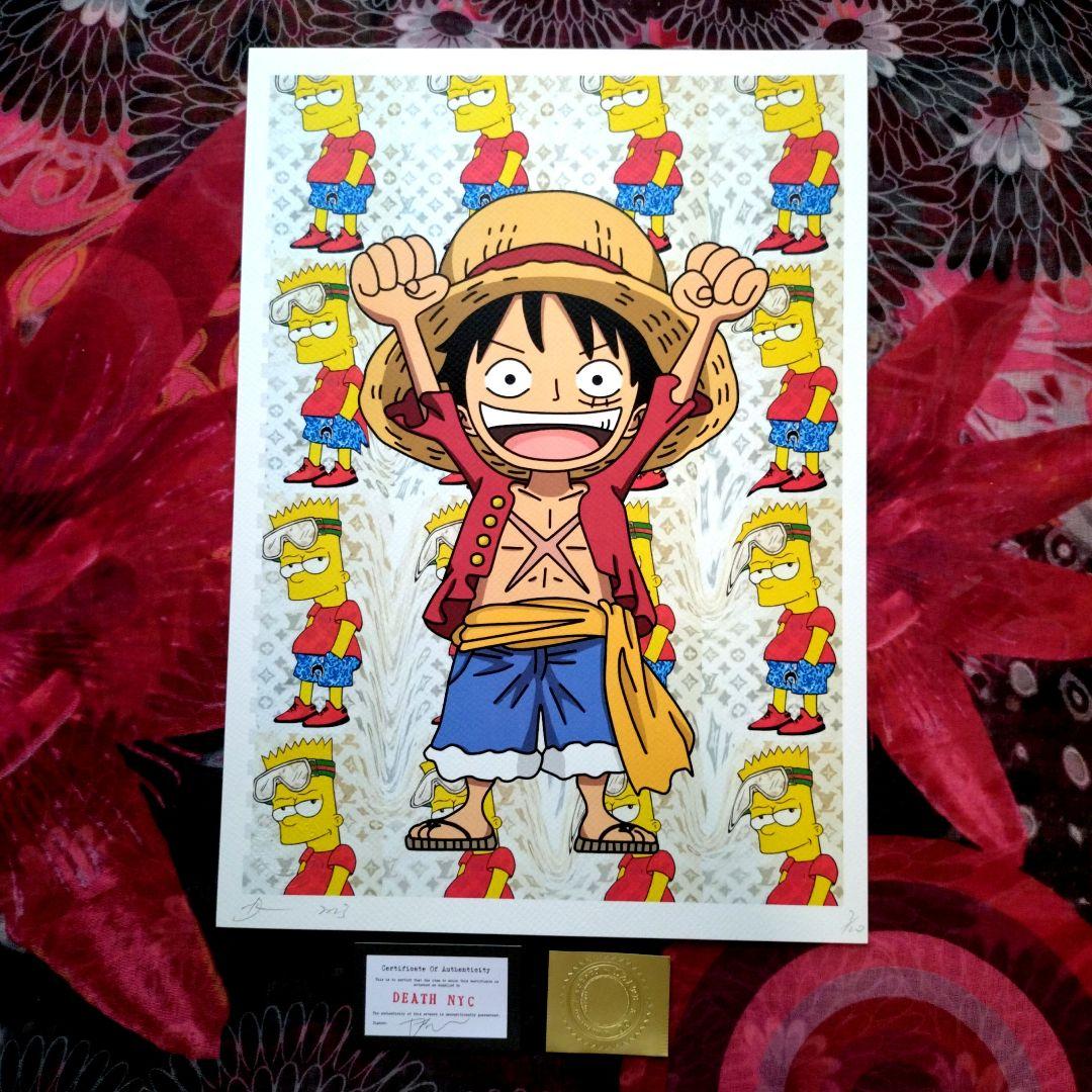 death nyc 世界限定100枚 ワンピース　ルフィー　シンプソンズ
