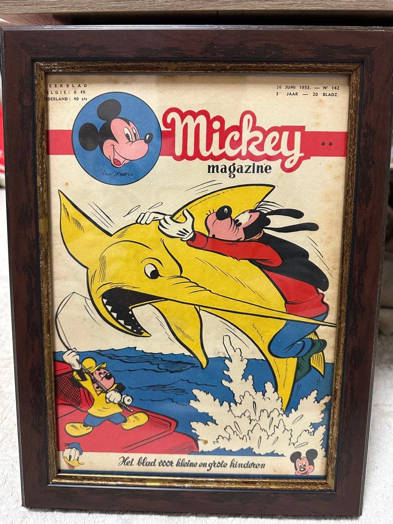 Mickey magazine 1953年　フランス　ガリ板刷り