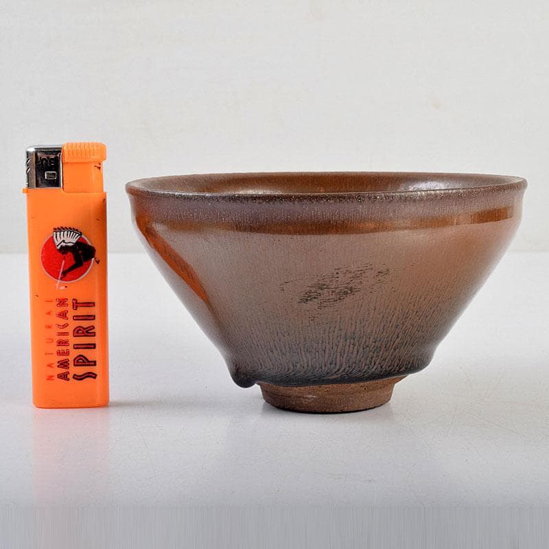 中国　南宋　建窯　禾目天目茶碗　供御銘　C　9265