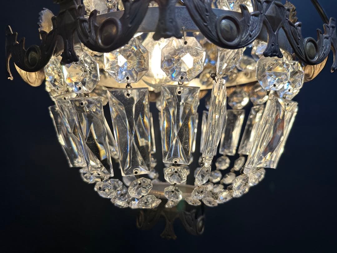 フランス製　アンティーク　エンパイヤシャンデリア